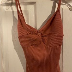 Twist front tank top